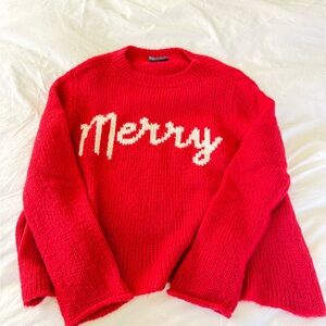 Wooden Ships Red 'Merry' Sweater